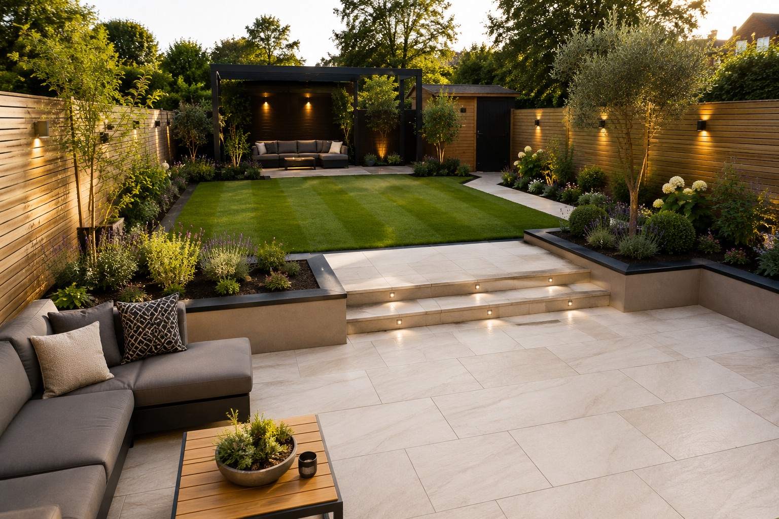 Full Garden Transformations in Yorkshire by M & T Premium Lawn and Landscape